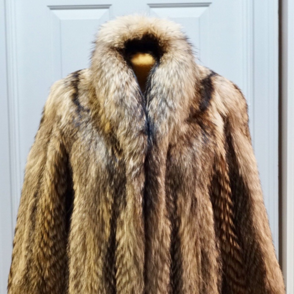 Amazing Real Raccoon Coat